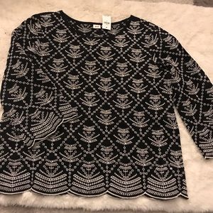 Gap blouse in black womens size M